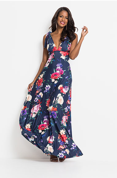 Rochie maxi cu flori