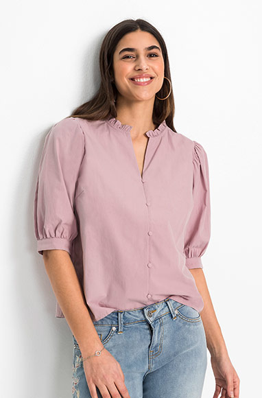 Bluză cu mâneci bufante