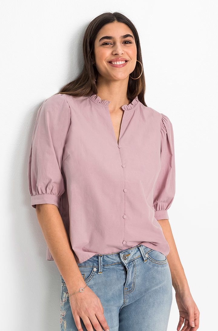 Bluză cu mâneci bufante