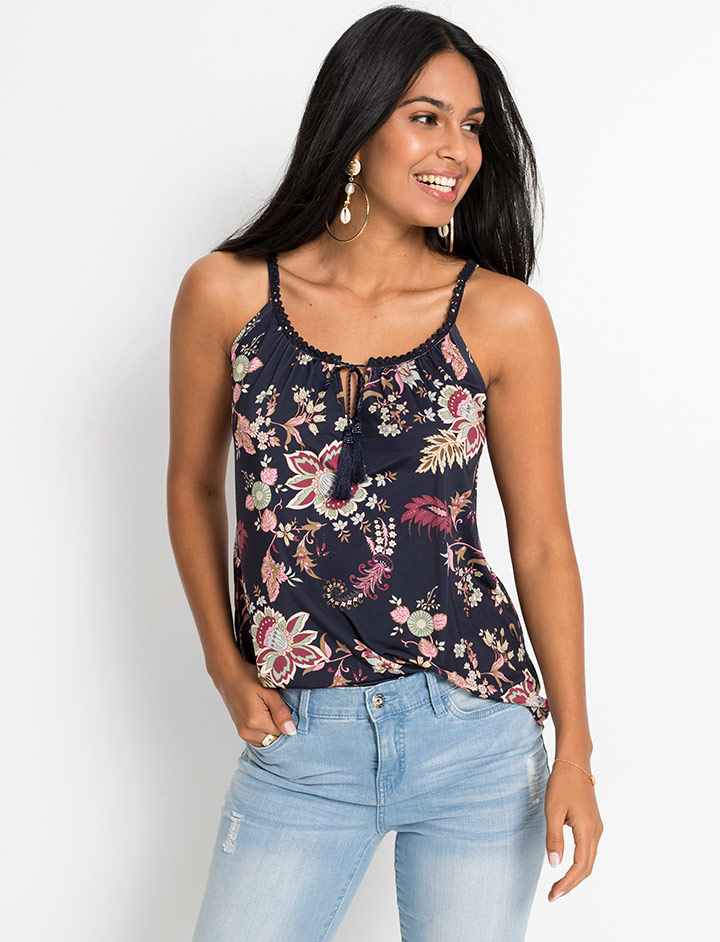 Top cu print marin imprimat