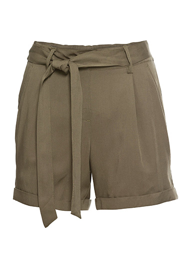 Pantaloni scurţi oliv închis