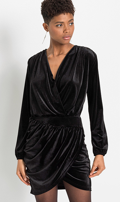 Rochie suprapusă din catifea