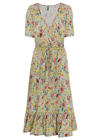 Rochie midi, vîscoză durabilă